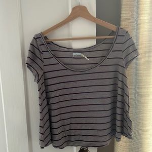 Short sleeved striped tee